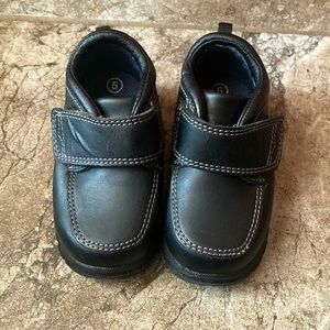 Black Leather Toddler Dress Shoes Genuine Kids Osh Kosh